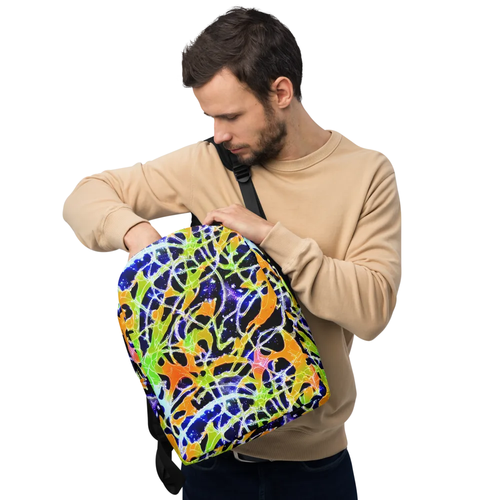 Cosmic Tangent on Minimalist Backpack — Front