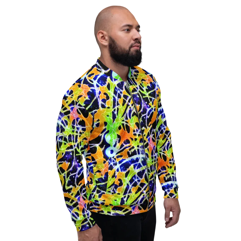Cosmic Tangent on Bomber Jacket — Right