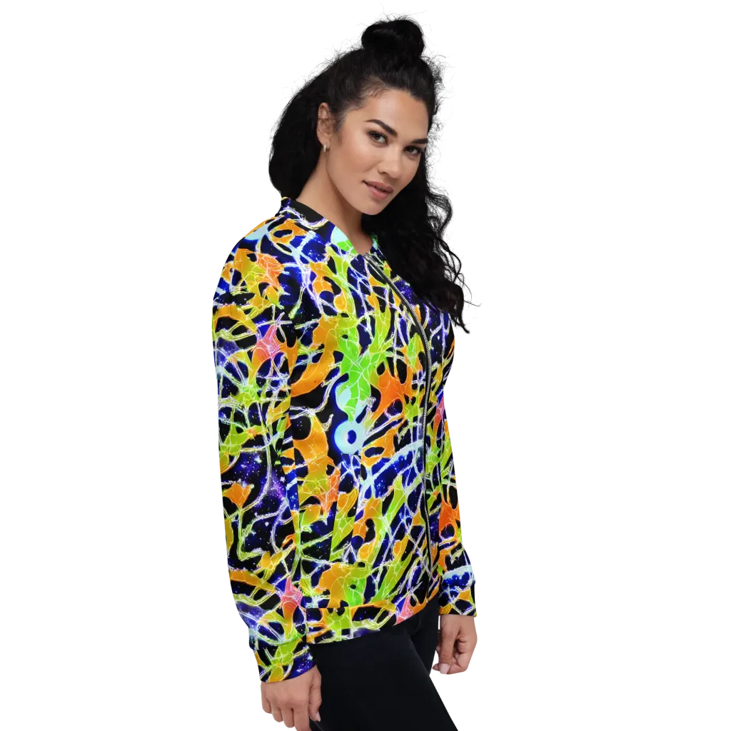 Cosmic Tangent on Bomber Jacket — Right