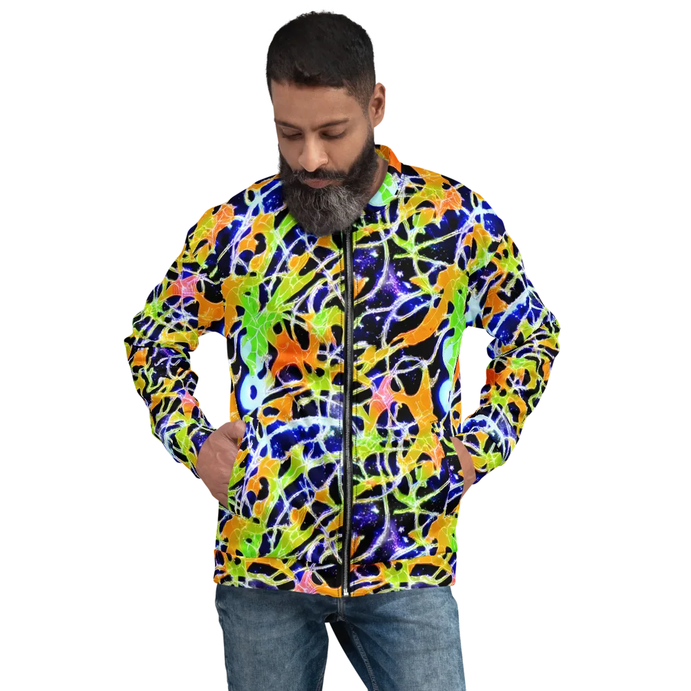 Cosmic Tangent on Bomber Jacket — Front