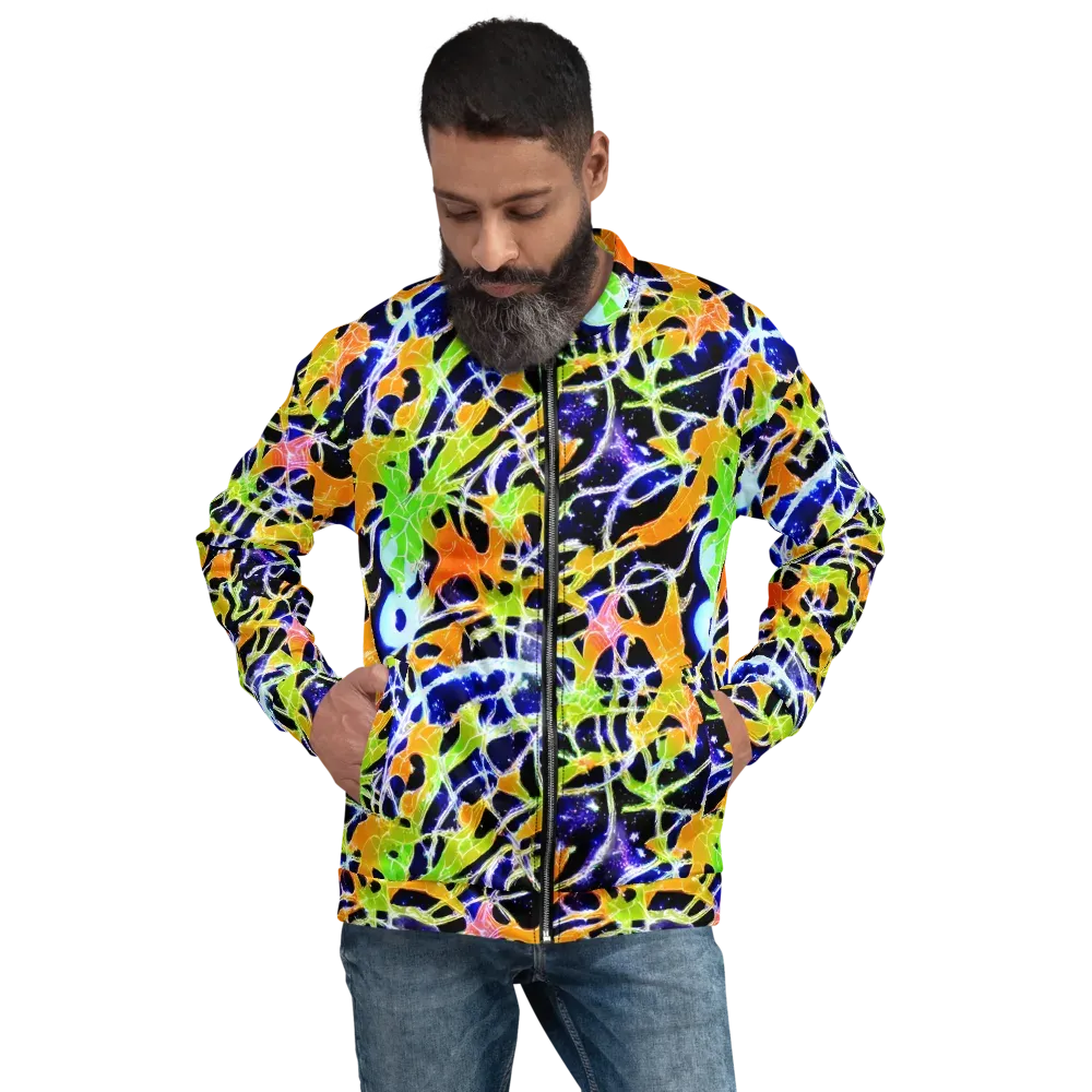 Cosmic Tangent on Bomber Jacket — Front