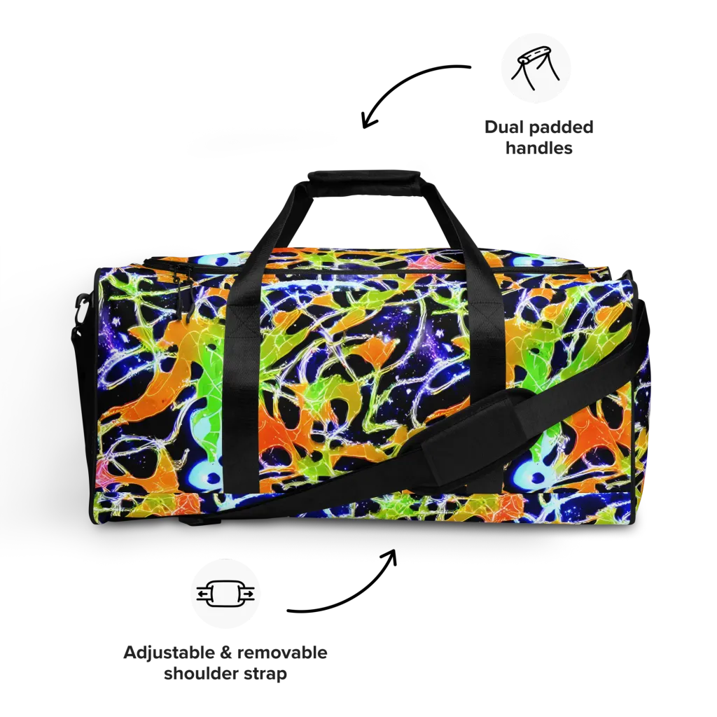 Cosmic Tangent on Duffle Bag — Front