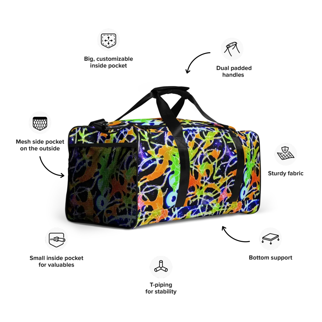 Cosmic Tangent on Duffle Bag — Right Front