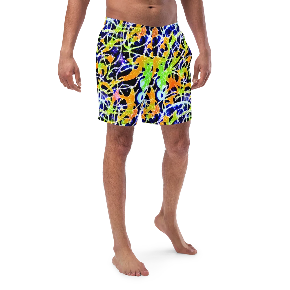 Cosmic Tangent on Swim Trunks — Front