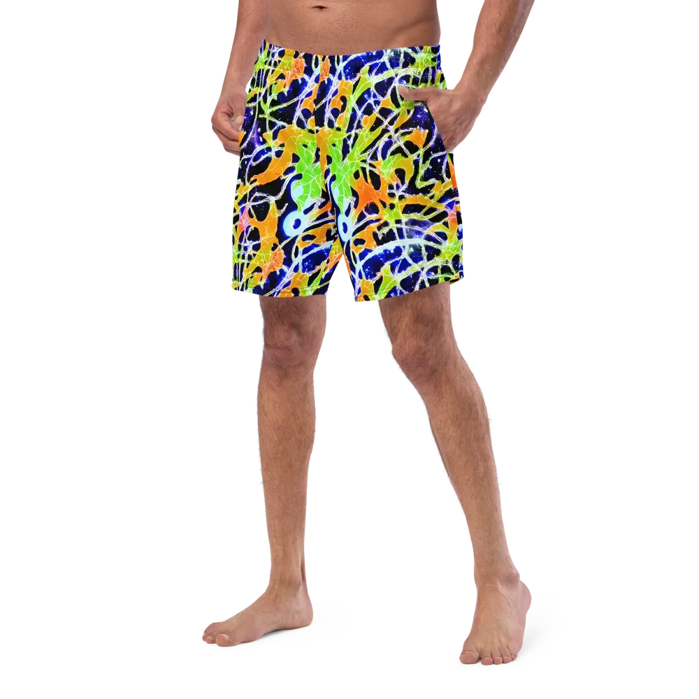 Cosmic Tangent on Swim Trunks — Left Front