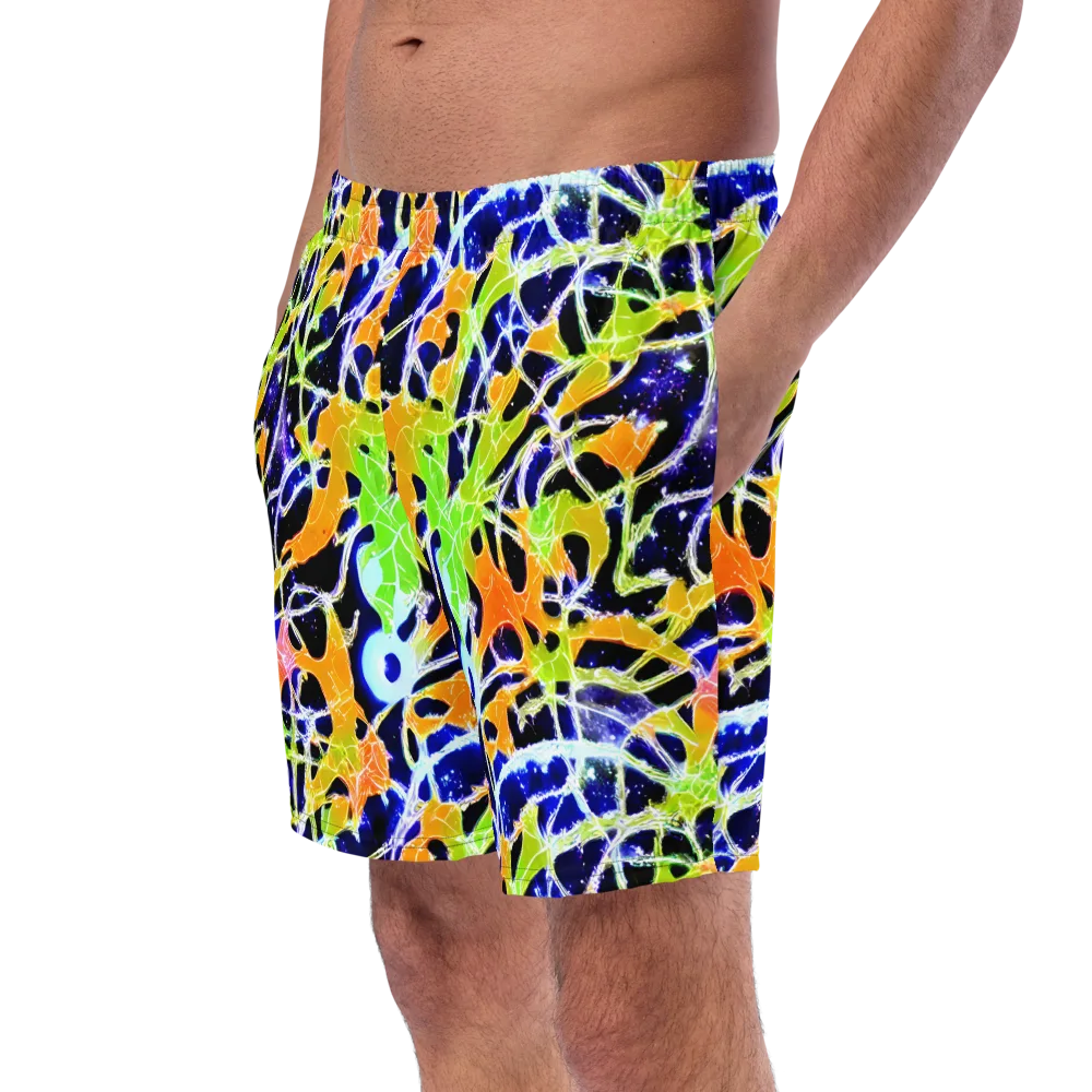 Cosmic Tangent on Swim Trunks — Left Front