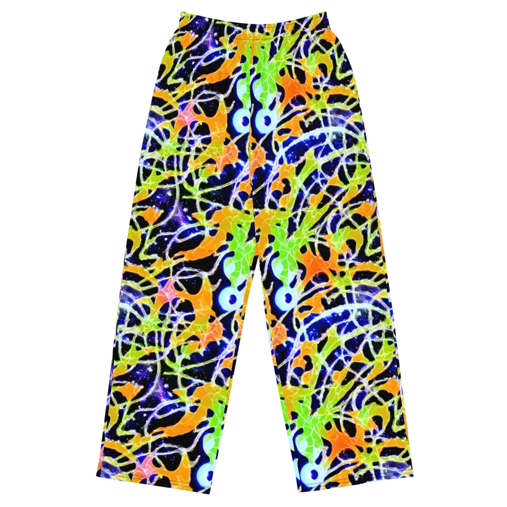 Cosmic Tangent on Wide-Leg Pants — Front