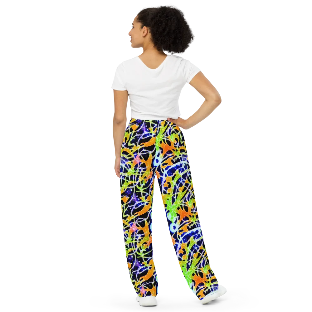 Cosmic Tangent on Wide-Leg Pants — Back