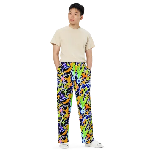 Cosmic Tangent on a Wide-Leg Pants