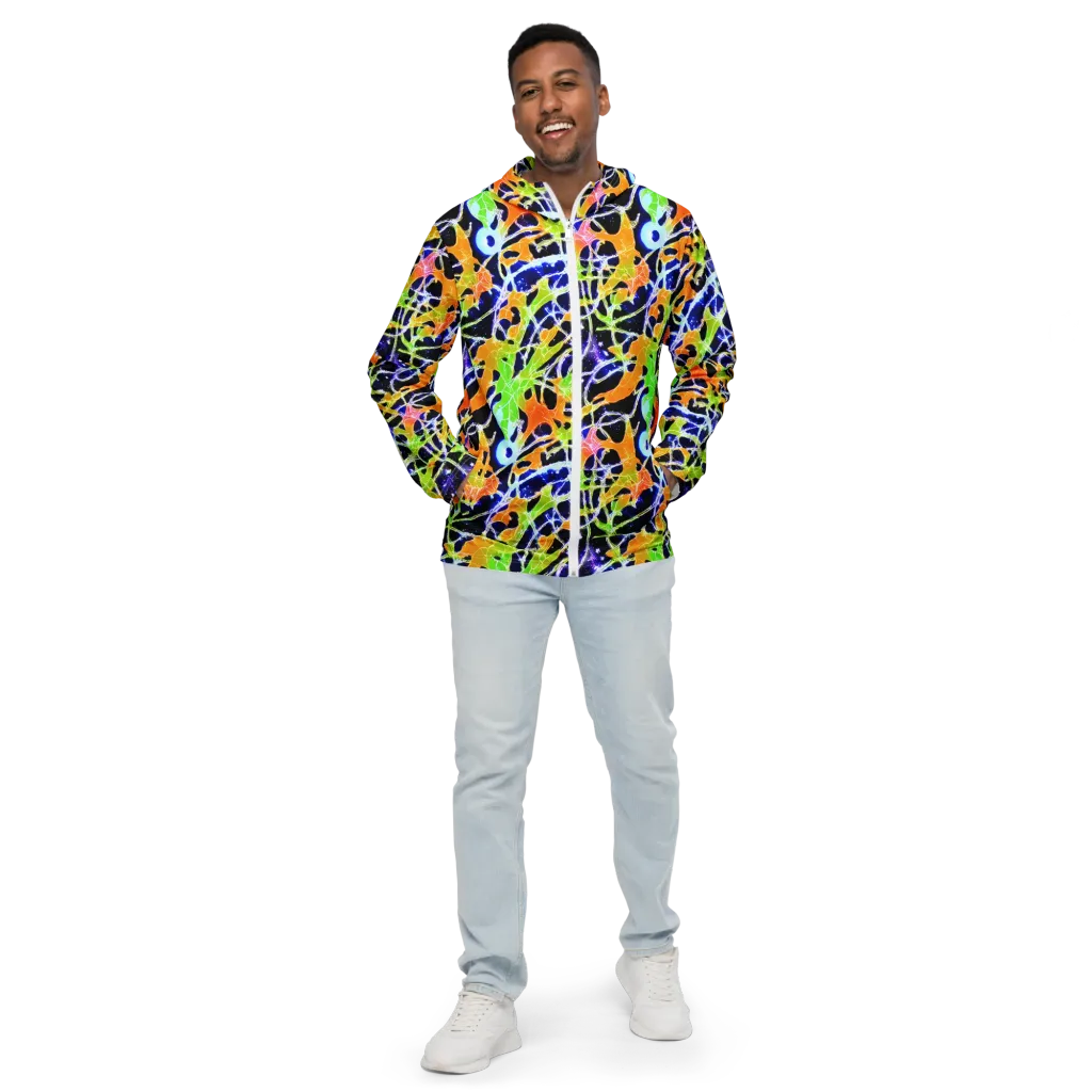 Cosmic Tangent on Men's Windbreaker — Front