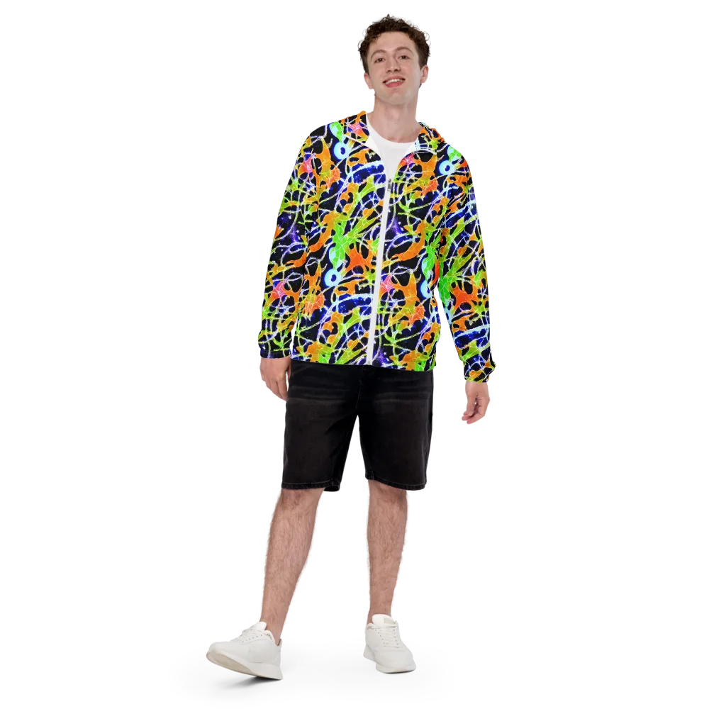 Cosmic Tangent on Men's Windbreaker — Front