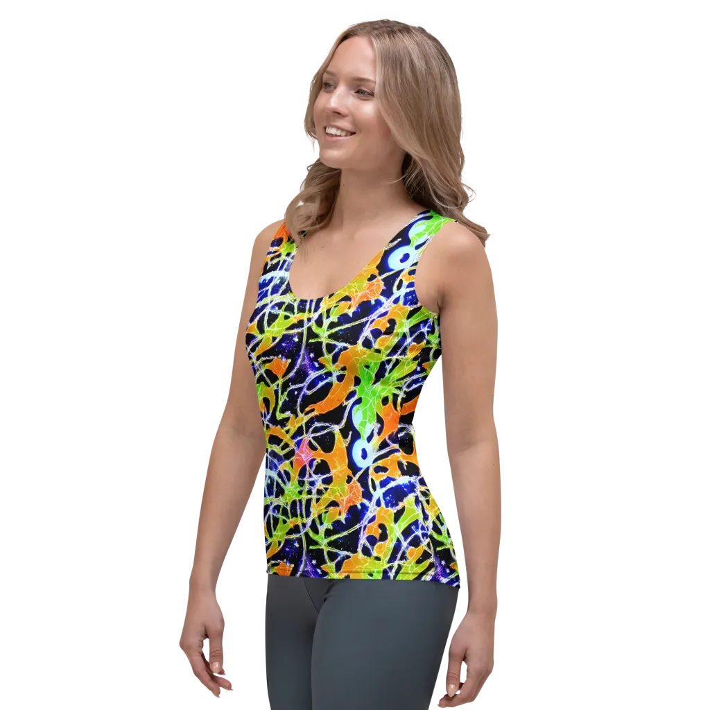 Cosmic Tangent on Women's Tank Top — Left Front