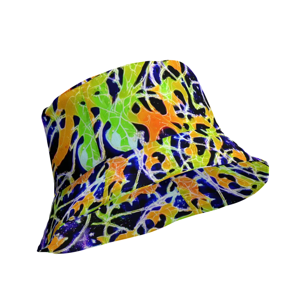 Cosmic Tangent on Reversible Bucket Hat — Product details Outside