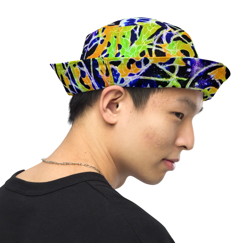 Cosmic Tangent on Reversible Bucket Hat — Right Outside