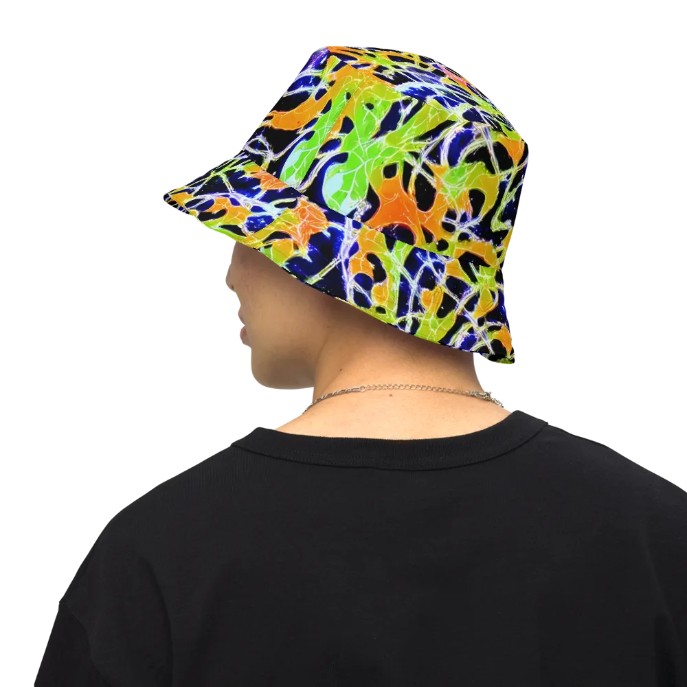 Cosmic Tangent on Reversible Bucket Hat — Back Inside