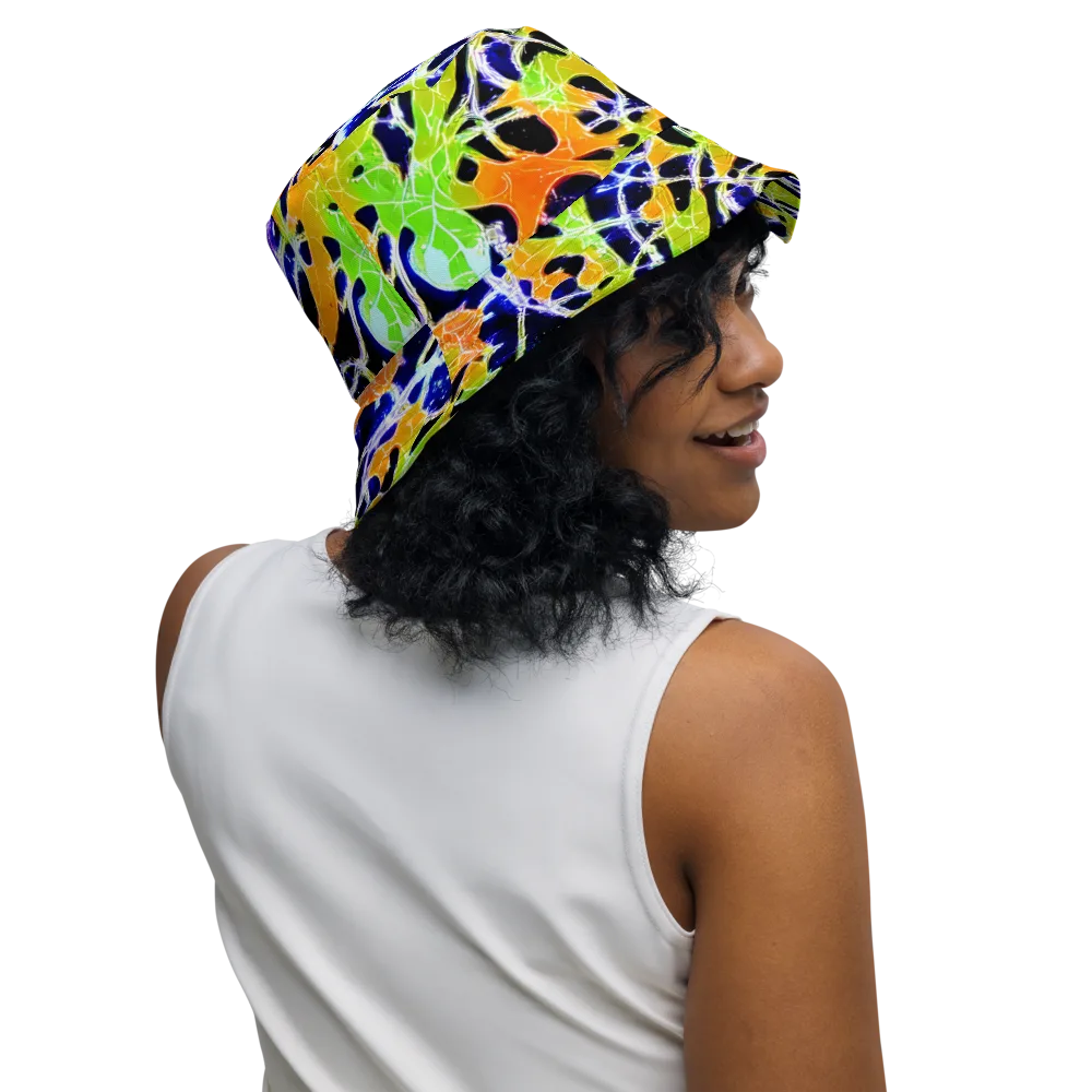 Cosmic Tangent on Reversible Bucket Hat — Right Outside