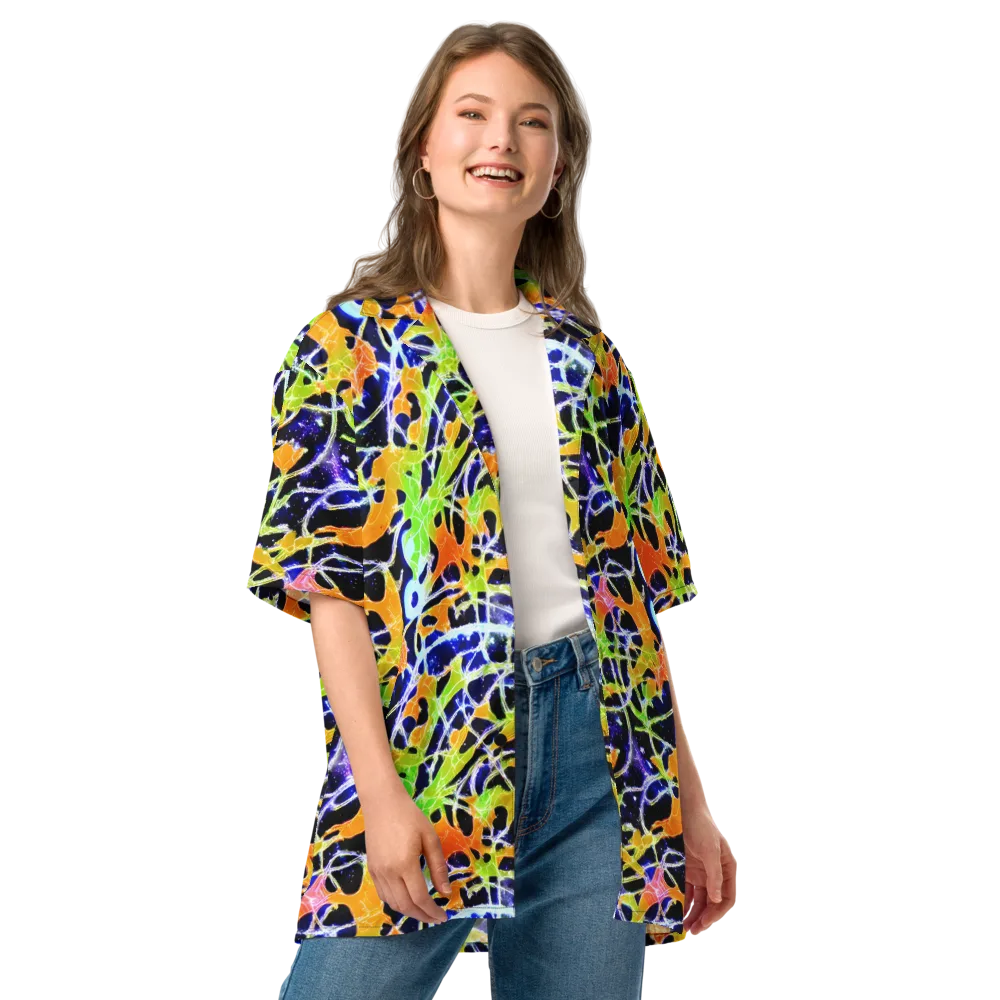 Cosmic Tangent on Button Shirt — Front