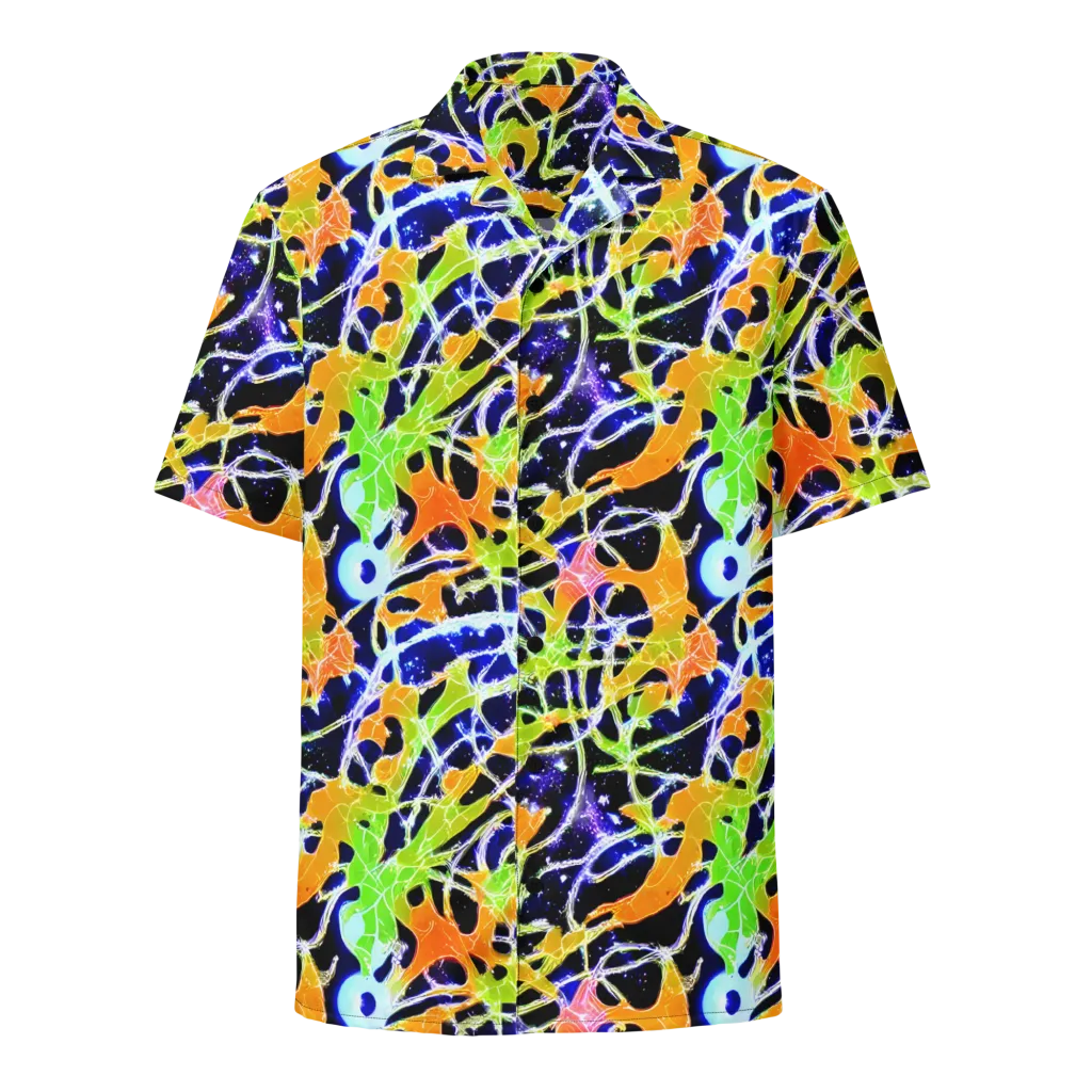 Cosmic Tangent on Button Shirt — Front
