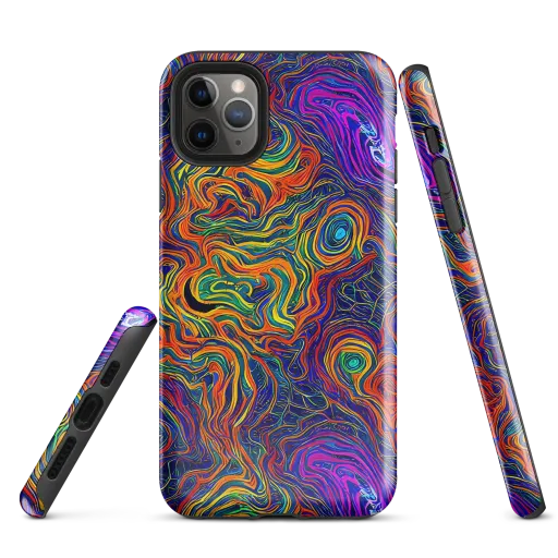 Neon Contours on a Tough Case for iPhone®