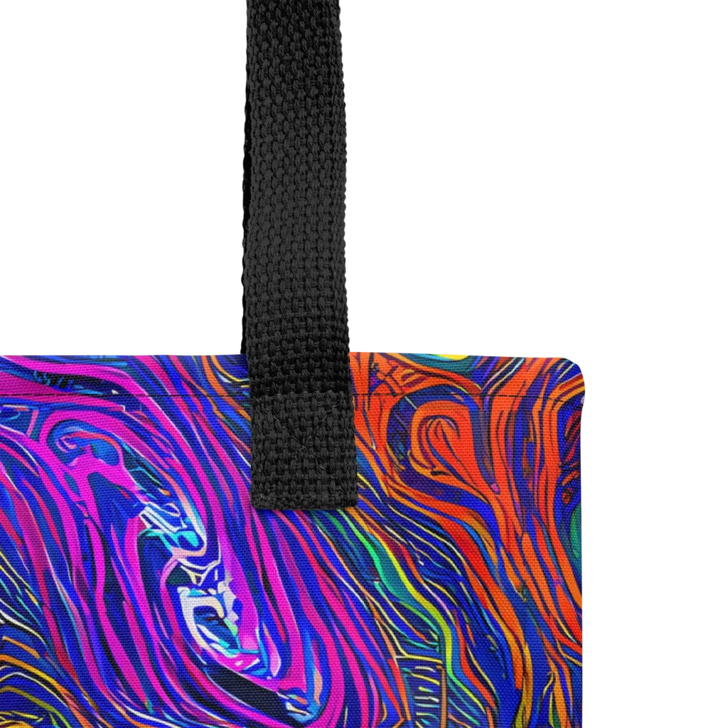 Neon Contours on Tote Bag — Product details