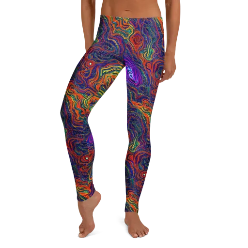 Neon Contours on a Leggings