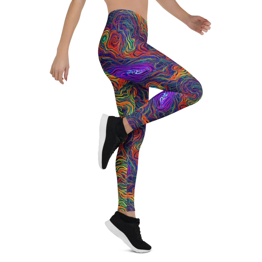 Neon Contours on Leggings — Right