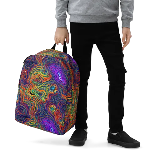 Neon Contours on a Minimalist Backpack