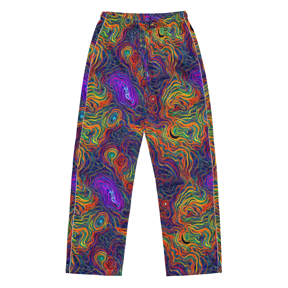 Neon Contours on Women's Pajama Pants — Front