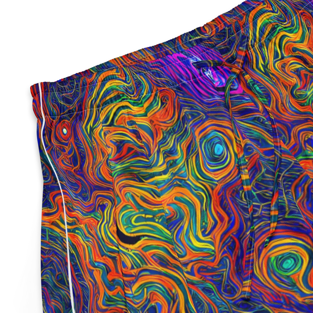 Neon Contours on Women's Pajama Shorts — Product details
