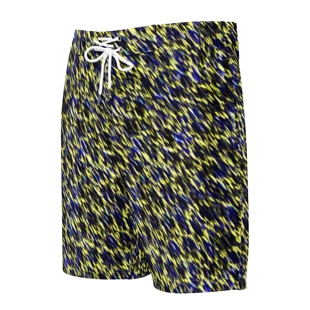 Lemon Lightning on Men's Board Shorts — Front