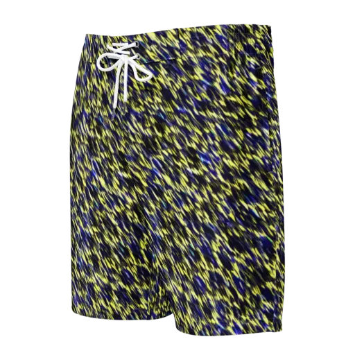 Lemon Lightning on a Men's Board Shorts