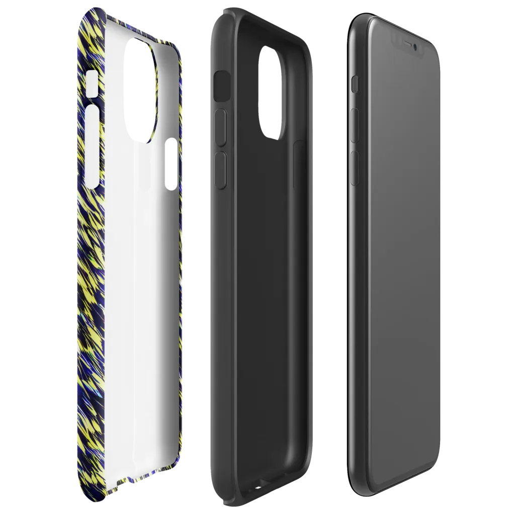 Lemon Lightning on Tough Case for iPhone® — Right