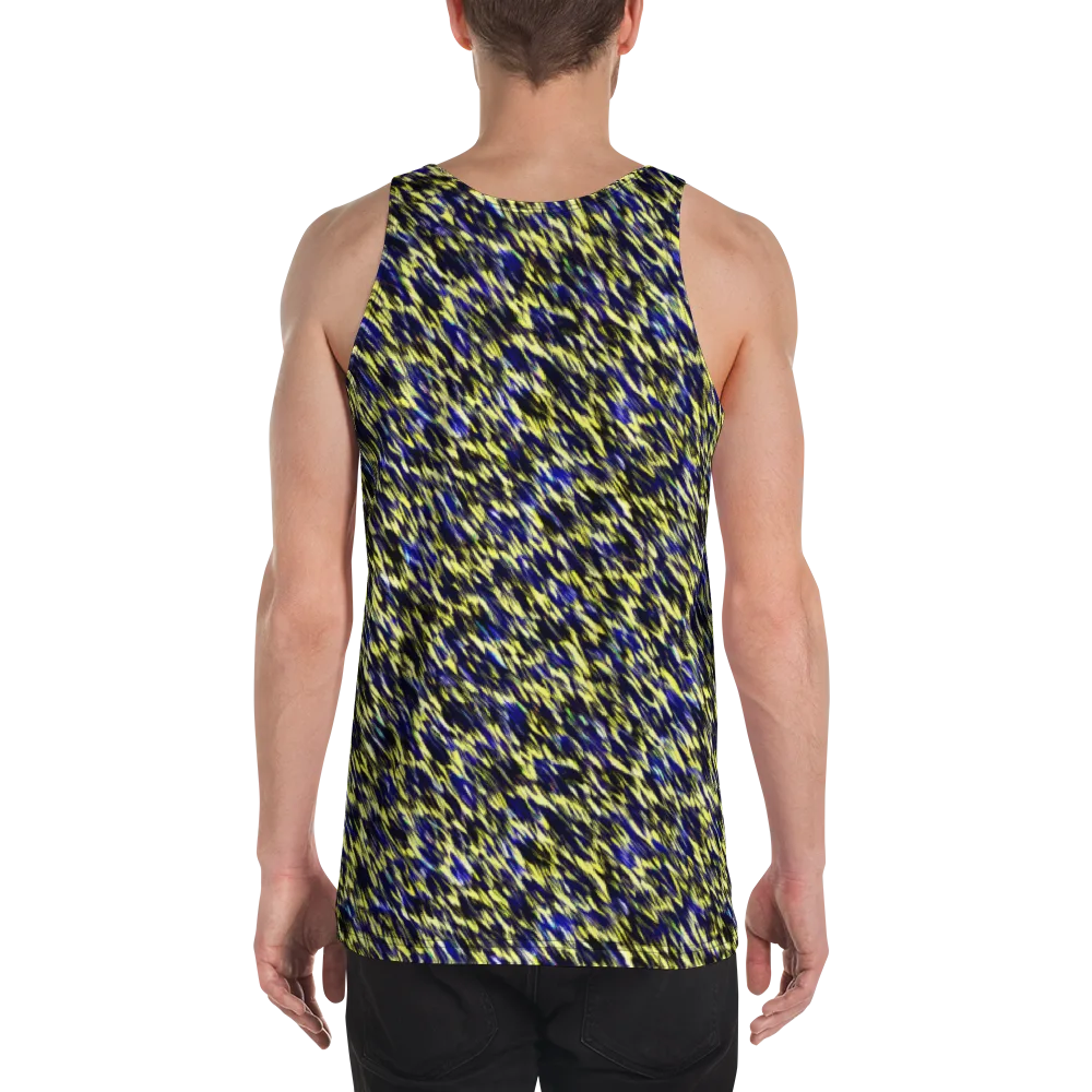 Lemon Lightning on Men's Tank Top — Back