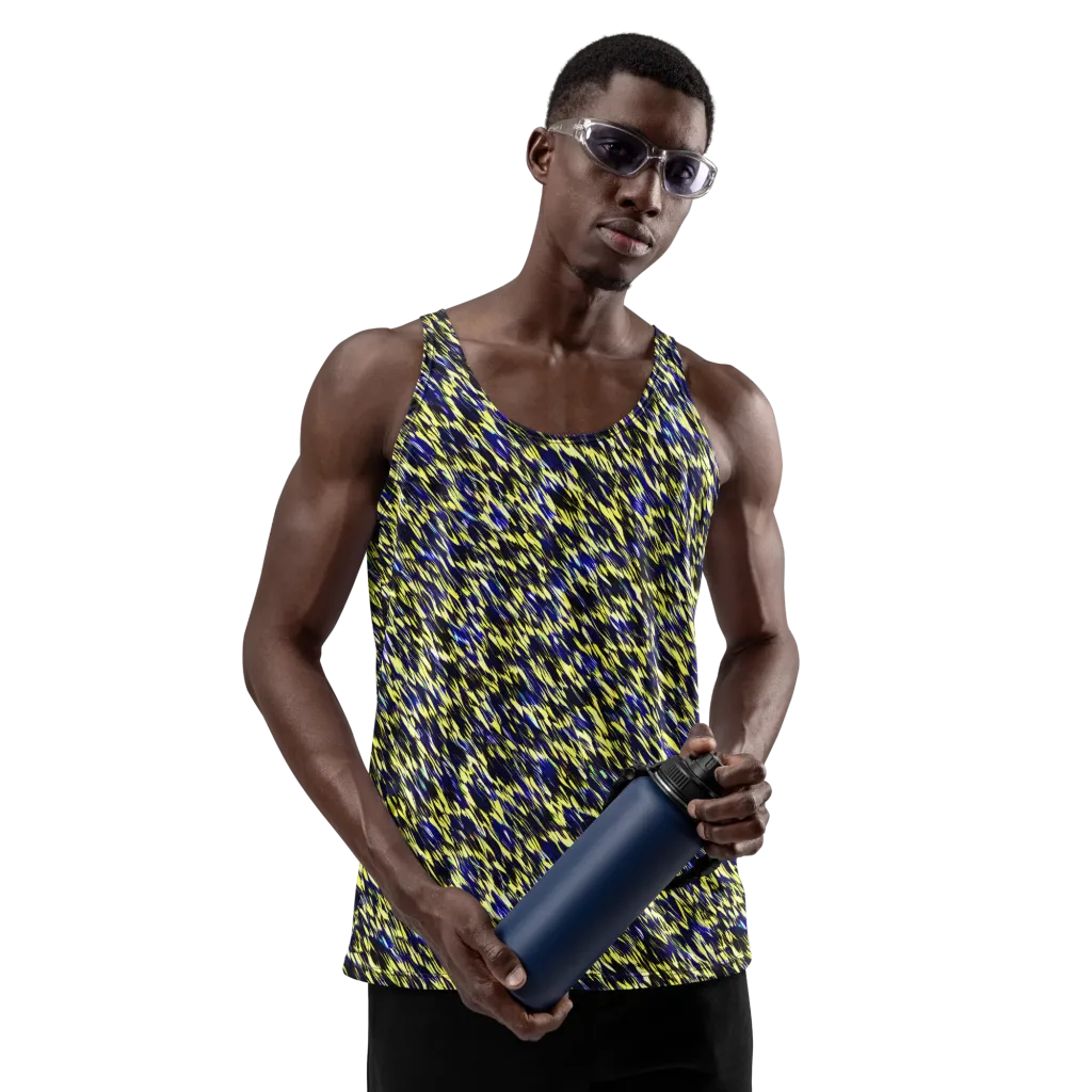Lemon Lightning on Men's Tank Top — Front