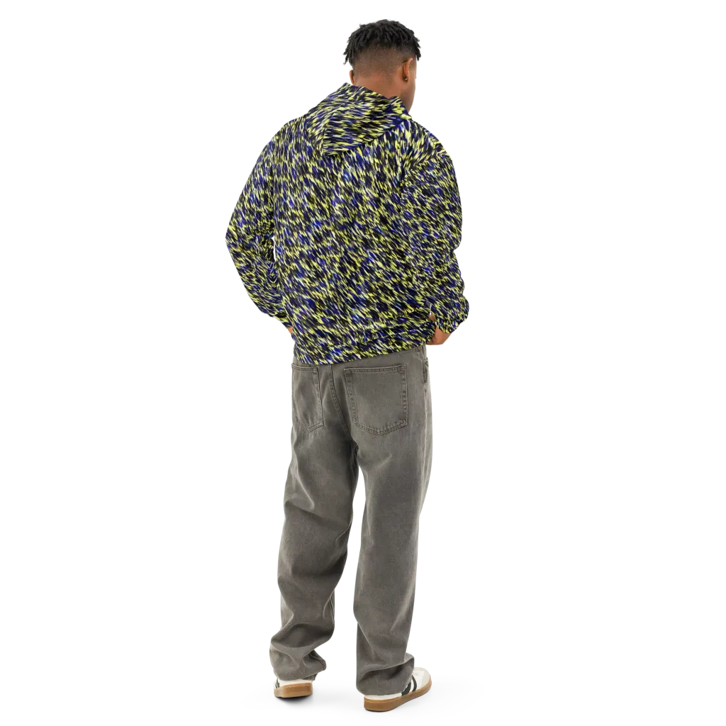 Lemon Lightning on Cotton Hoodie — Back