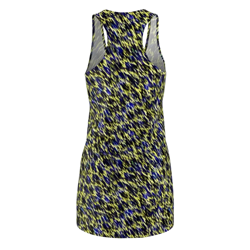 Lemon Lightning on Racerback Dress — Back