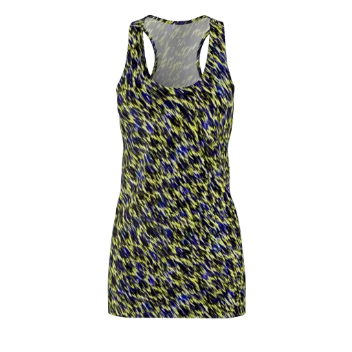 Lemon Lightning on a Racerback Dress