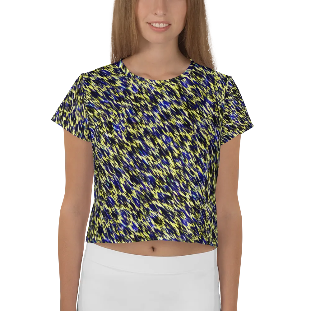 Lemon Lightning on Crop Tee — Front