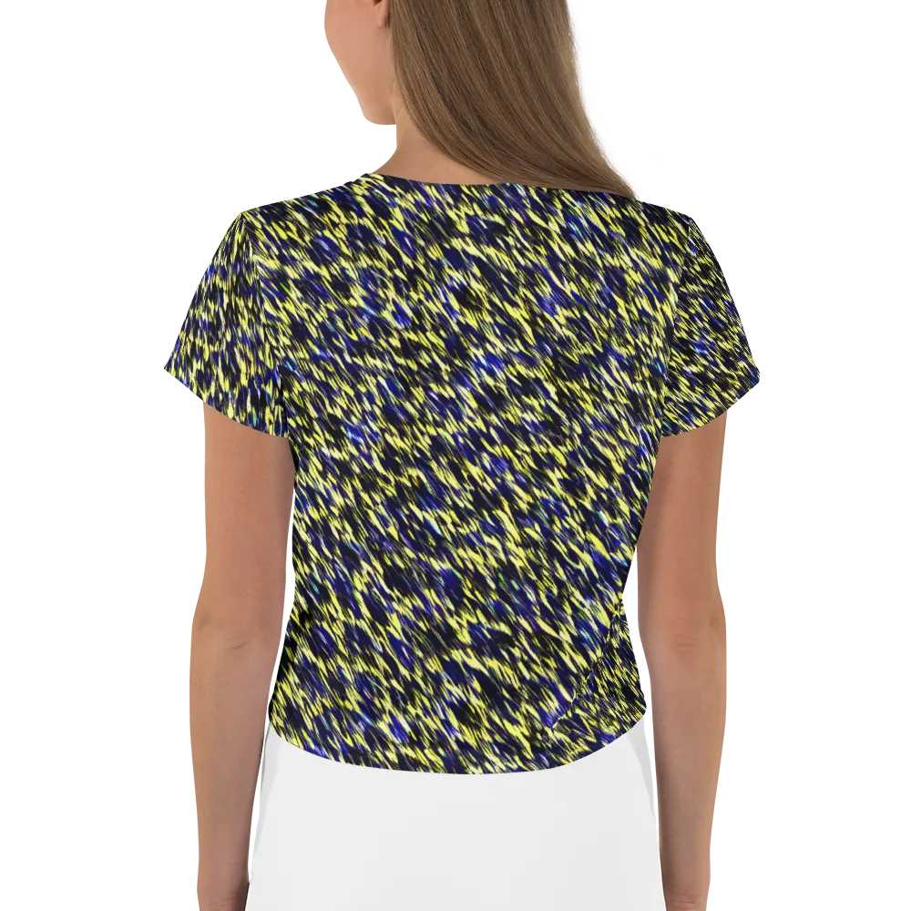 Lemon Lightning on Crop Tee — Back