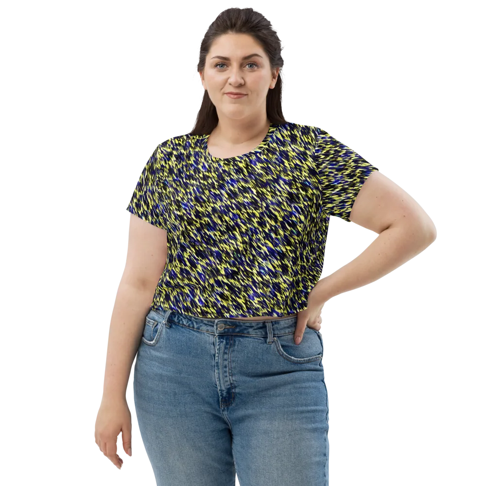 Lemon Lightning on Crop Tee — Front