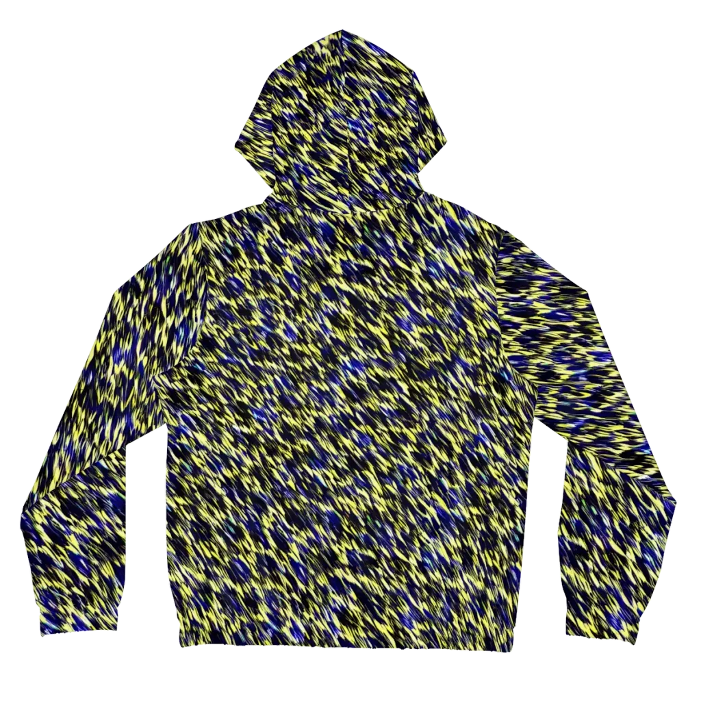 Lemon Lightning on Women's Full-Zip Hoodie — Back