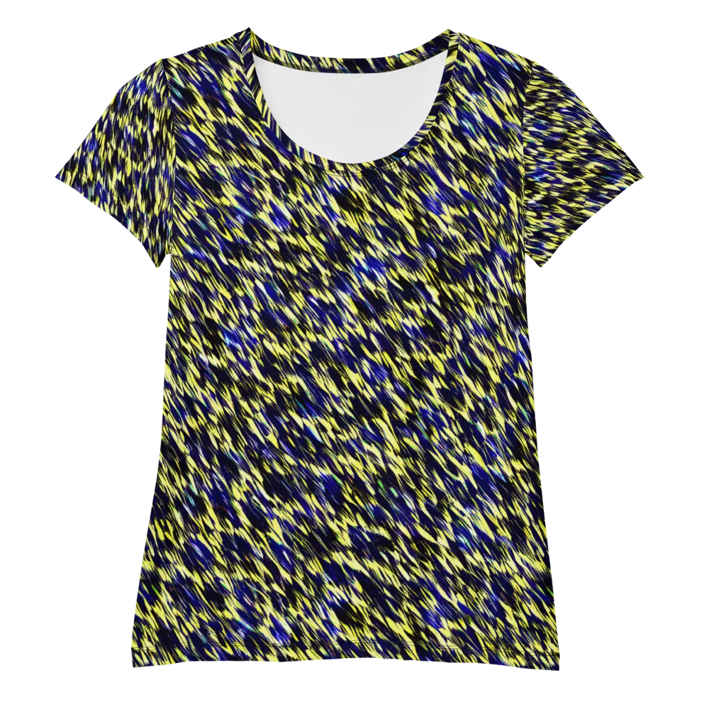 Lemon Lightning on Women's Athletic T-Shirt — Front