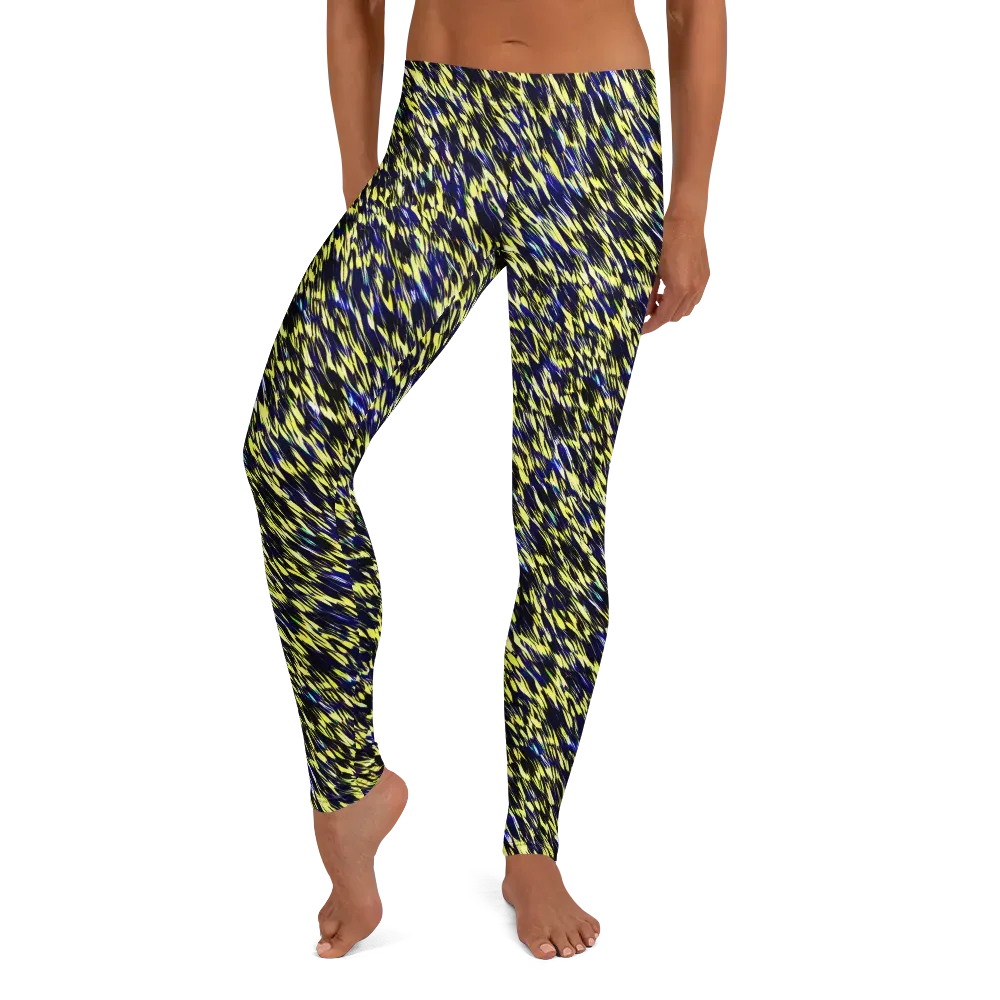 Lemon Lightning on Leggings — Front