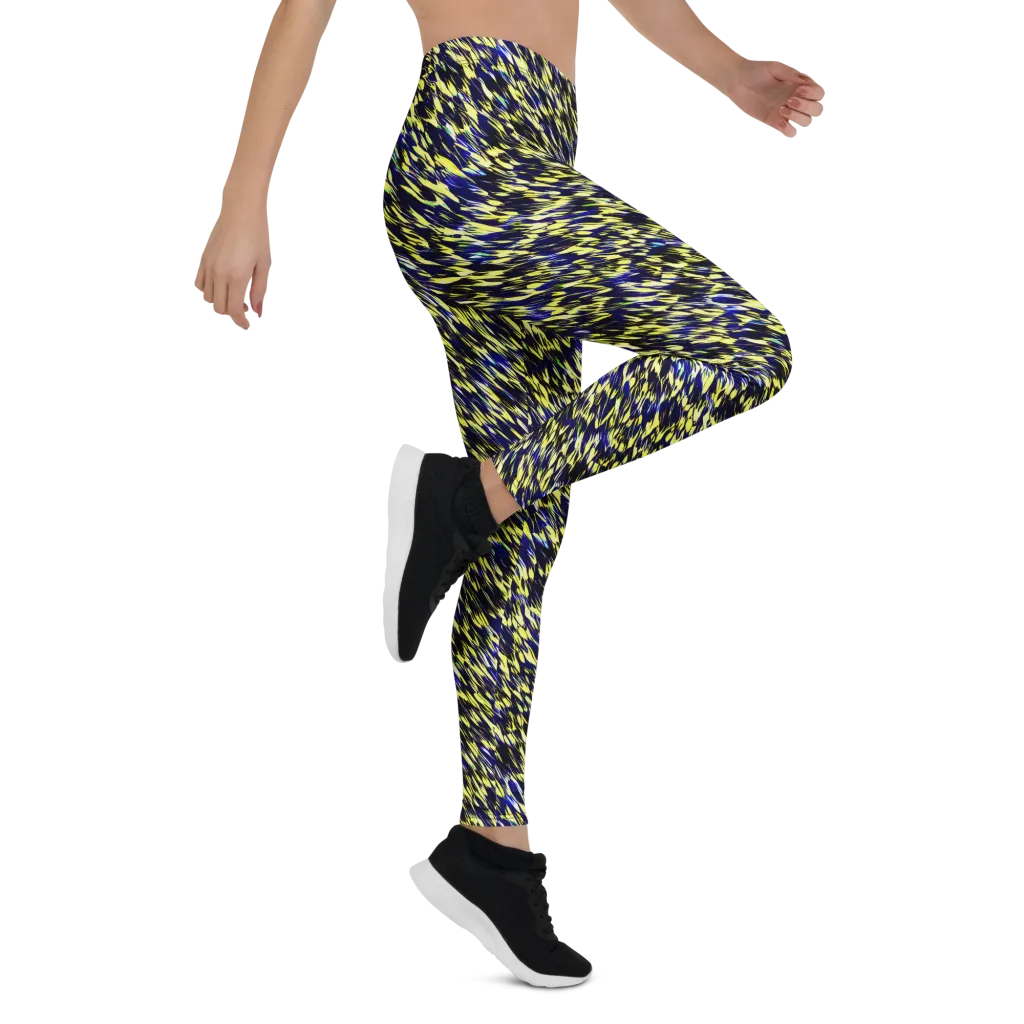 Lemon Lightning on Leggings — Right