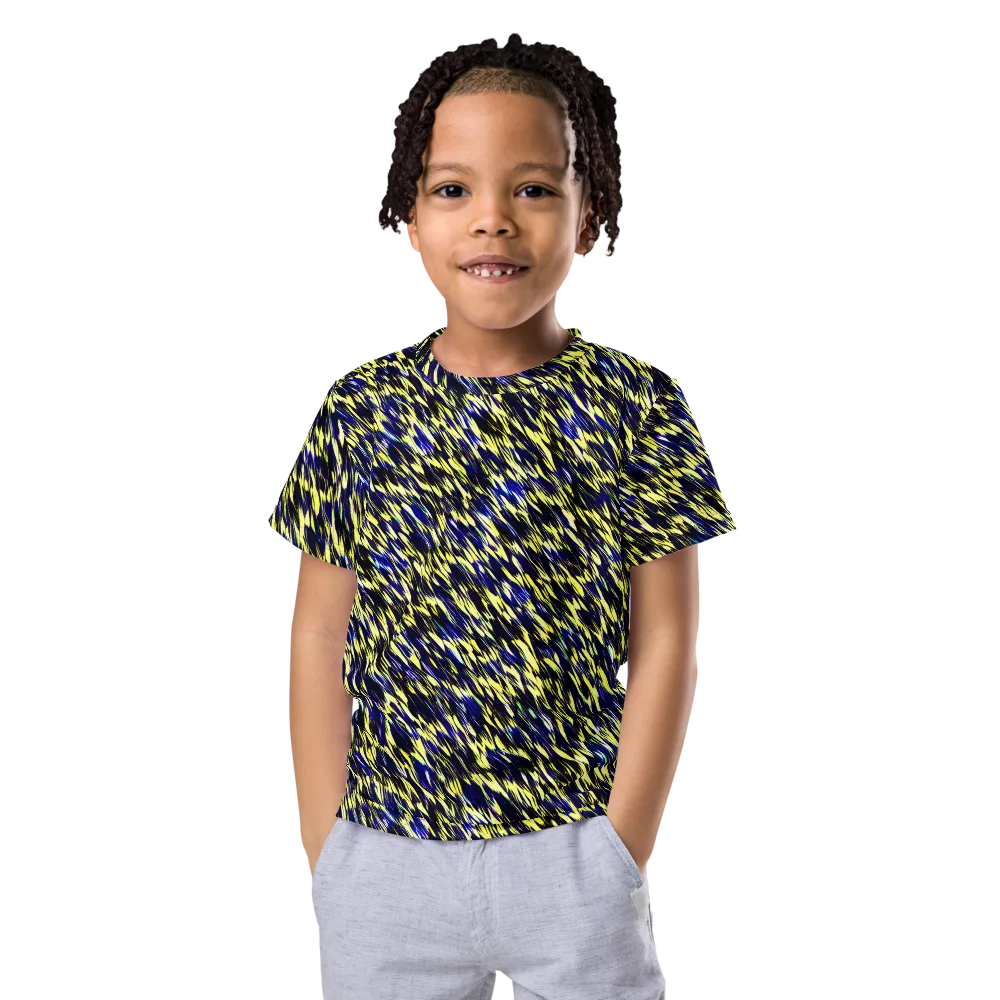 Lemon Lightning on Kids Crew Neck T-Shirt — Front