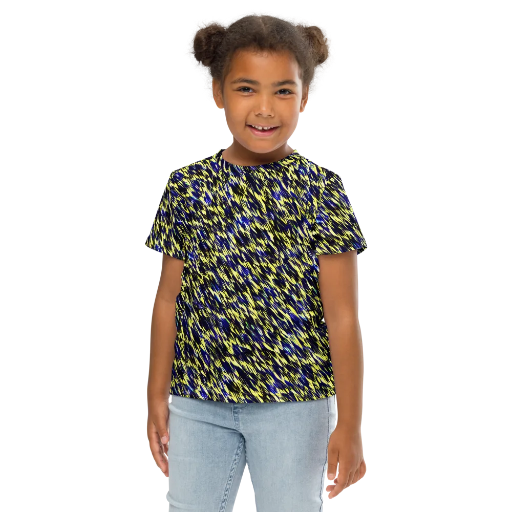 Lemon Lightning on Kids Crew Neck T-Shirt — Front
