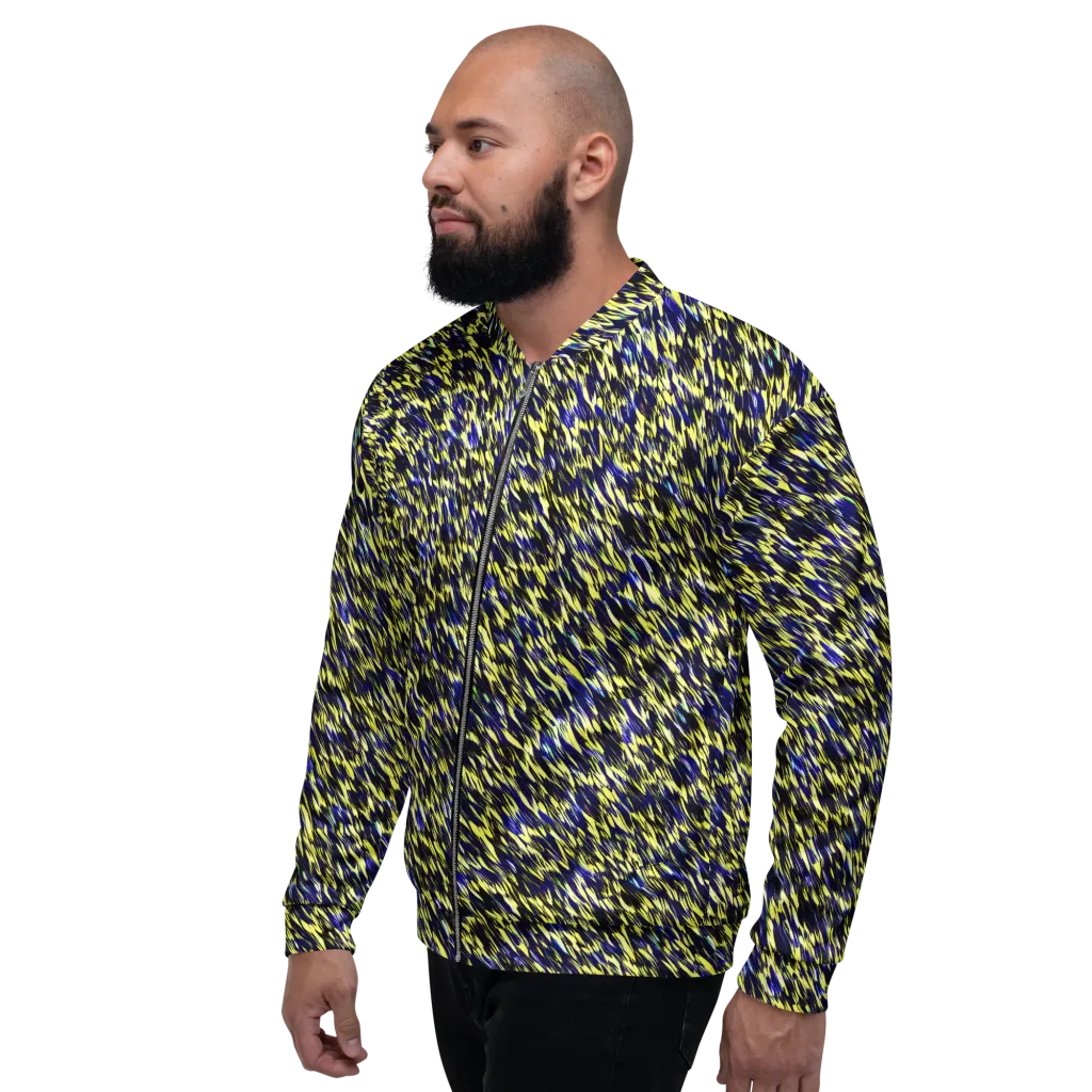 Lemon Lightning on Bomber Jacket — Left