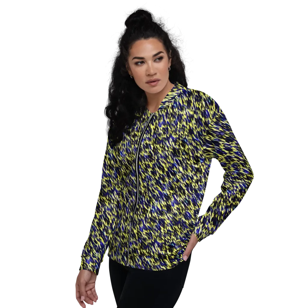 Lemon Lightning on Bomber Jacket — Left
