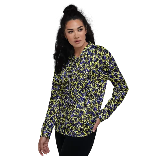 Lemon Lightning on a Bomber Jacket