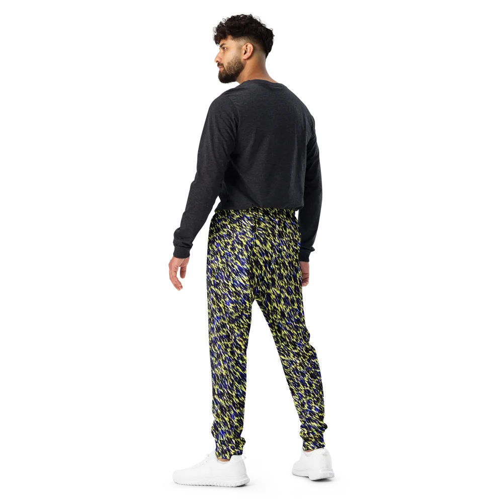 Lemon Lightning on Men's Joggers — Back